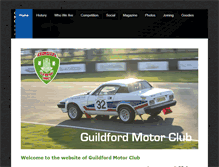 Tablet Screenshot of guildfordmotorclub.org.uk